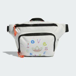 Adidas Pride Love United Waist Pack Fanny Pack Light Grey EY2767 NWT